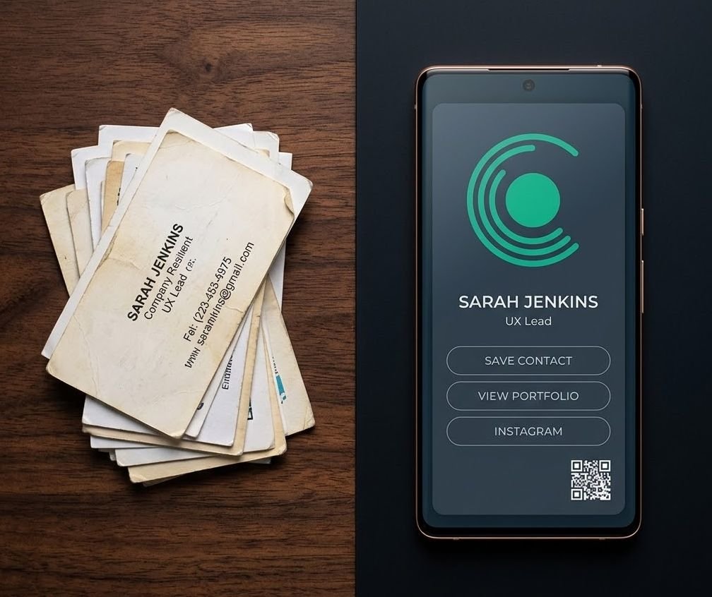 Tarjetas de papel versus tarjetas web